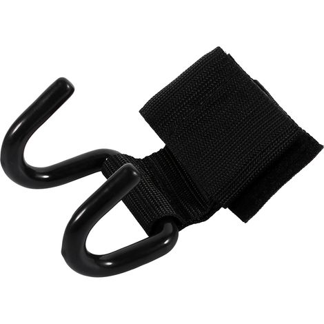 Lot noir levage poids entraînement poignet support bande sangle crochet gym crochet prise (1/5)