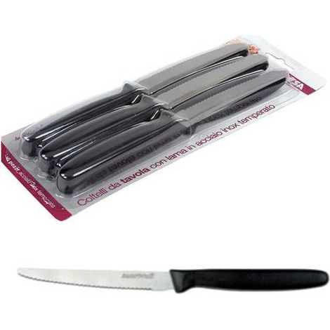 Couteau de table à lame dentelée de 11,0 cm, lot de 6, Ilsa