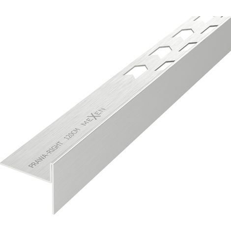 Mexen Line-B listwa de décrochement au sol 120 cm droite, inox - 181001120R (1/5)