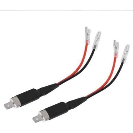 H1 LED-Umrüstkabel, 2 Stück H1 LED Einzelumrüst-Verdrahtungsstecker-Kabelhalter-Adapter für LED-Scheinwerferlampen