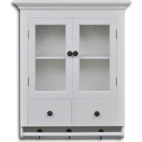 Maison Exclusive - Pensile da Cucina in Legno con Anta in Vetro