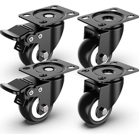 Roulettes Pivotantes de 50 mm丨Capacité totale de 250 kg