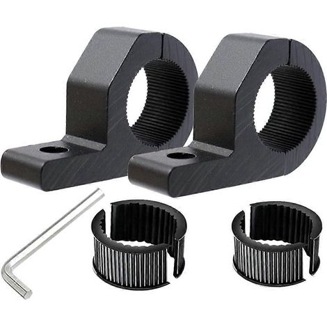 Set Auto-Scheinwerferhalterung Motorrad-Stoßstangenleuchte Befestigungshalterung-7.6X5cm-Black (1/3)