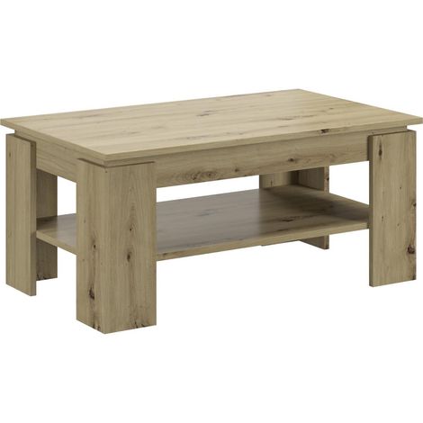 Titan Couchtisch 1 Ablage Eiche dekor.