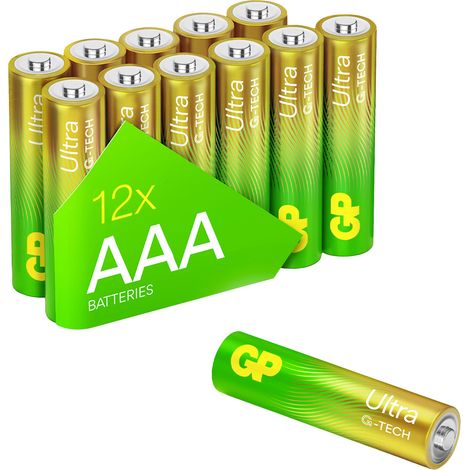 GP Ultra Micro (AAA)-Batterie Alkali-Mangan 1.5 V 12 St. (1/5)