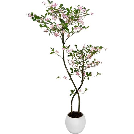Albero floreale artificiale, foglie resistenti ai raggi UV, design ultra-realistico, 1,5 m (1/2)