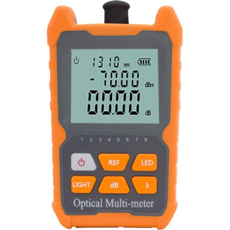 Misuratore di potenza ottica, versione per telecomunicazioni, mini tester di attenuazione della luce per cavi in fibra ottica, tipo A-70db (1/5)