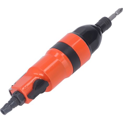 Tournevis pneumatique à air comprimé, tige droite, torsion élevée, rotation horaire/antihoraire, 8 000 tr/min, 6,35 mm (1/4 po), style japonais orange (1/5)