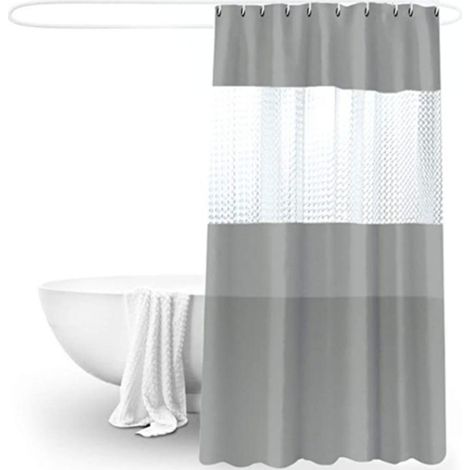 Rideau De Douche - En Peva Anti-moisissure - 180 X 180 Cm - 12 Oeillets Métalliques - Poids Renforcé - 1 Pièce (1/5)