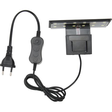 Clip per acquario con luce a LED Mini lampada per acquario bianca super luminosa per piante acquatiche che mantiene la spina europea 220V