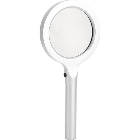 Loupe avec 12 LED, grossissement 5x et 10x, loupe éclairante portable à deux niveaux de luminosité (1/5)