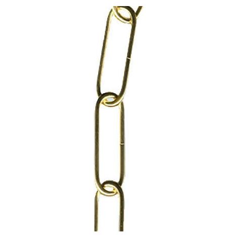 1 MT CATENA PER LAMPADARI FINITURE OTTONE LUCIDO / BRONZO AL METRO 14968V OTTONE (14968)
