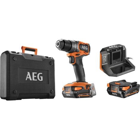 Perceuse-visseuse SUBCOMPACT 18 Volts BRUSHLESS, 65 Nm, livrée en malette avec 2 batteries 2,0 Ah et son chargeur