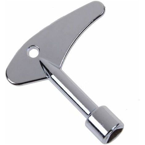 Clé triangulaire service utilitaire clé de gaz ascenseur électrique porte-clés serrure 6257mm Argent (1/5)