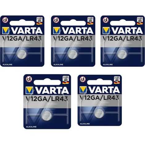 .5 piles Varta V12GA LR43.