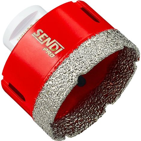 Diamant-Lochsäge 68 mm für Steinzeugfliesen M14 für trockene Sendi PRO (1/2)