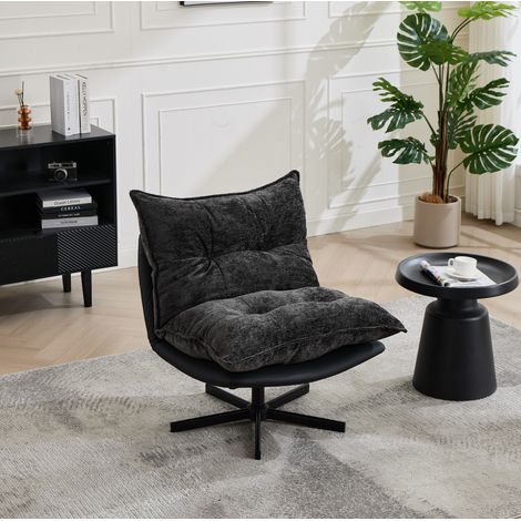 sillón relax giratorio 3 posiciones chenilla OKMYHOME (1/5)