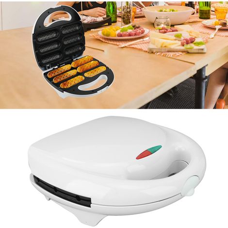 Appareil à hot-dogs au maïs domestique, grill à saucisses, machine à petit-déjeuner 750 W, appareil de cuisson antiadhésif, norme européenne 220-240 V (1/5)