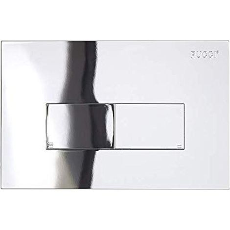 PLACCA DI COMANDO ECO LINEA DOPPIO TASTO  CROMATA     PUCCI
