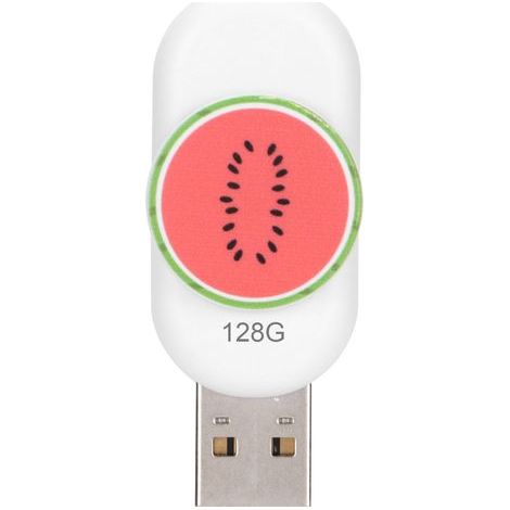 128GB Watermelon-Shaped USB Flash Drive, Portable, Durable, Waterproof, Plug & Play, High-Performance Flash Memory (1/5)