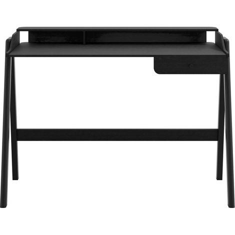 Lark Desk - MDF/Ash Veneer - L52 x W116 x H84 cm - Black