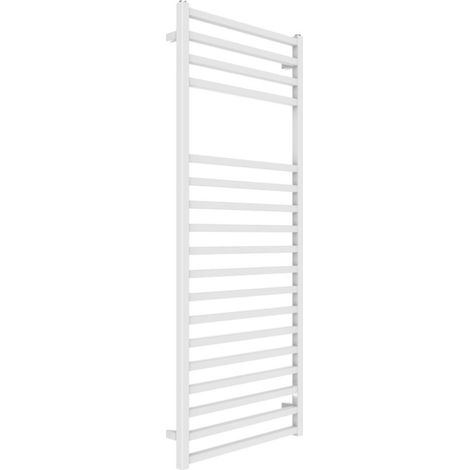Termoarredo bagno scaldasalviette forma square calorifero termosifone bianco opaco finitura- bianco opaco - misure h1500xl600xi570 mm - confezione 1