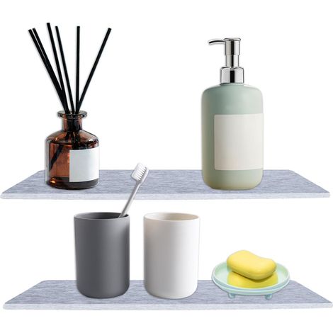 2-teiliges, wasserabsorbierendes Steinwaschbecken-Set, saugfähiges Steinwaschbecken-Set, Seifenschale aus Diatomit, wasserabsorbierende Abtropfmatte aus Diatomit für Bad, Küche, Tassen (1/5)