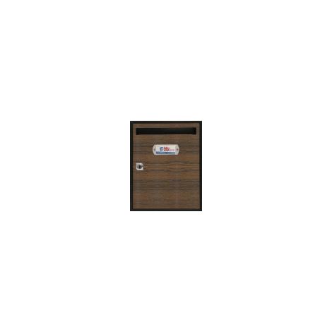 Cassetta postale verticale per interni ed esterni in acciaio inossidabile Teide Sapelly 300x240x80mm 15823