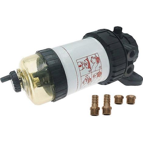 42093 31863 Séparateur eau/carburant, filtre à carburant 30 microns, compatible avec les filtres de la série FM100 pour moteurs diesel. Remplace (1/5)