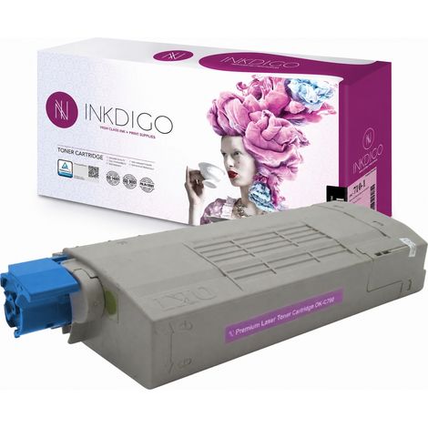 Tóner Inkdigo 44318607 compatible con OKI C710CDTN C711CDTN C711DTN C710DN con certificación TÜV.
