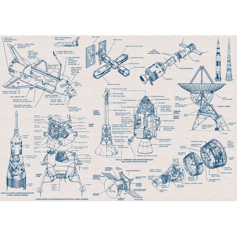 Poster XXL architecture de vaisseau spatial l400 x h280 cm (1/5)