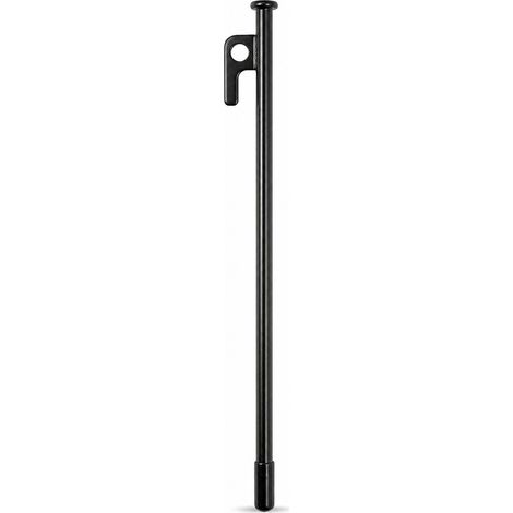 Piquet de tente acier renforcé 25 cm avec capuchon noir (1/5)
