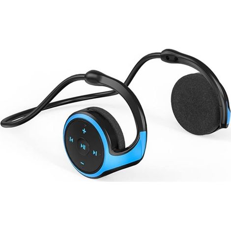 1 pièce Casque Bluetooth 5,0, léger et pliable, résistant à la transpiration, casque sans fil extra-auriculaire pour sport et usage quotidien