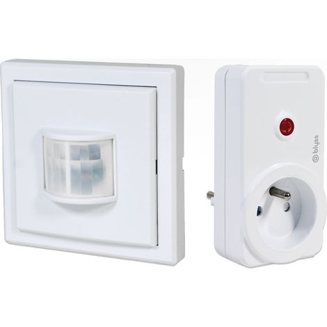 Kit maison connectée détecteur de mouvement – Prise wifi télécommandée 230V – Angle de détection 90° – Distance 8m – Blyss (1/2)