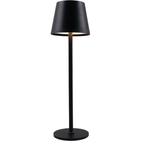 Lampada da scrivania wireless con luminosità regolabile, LED touch a 3 colori, con USB-C (nera) (1/4)