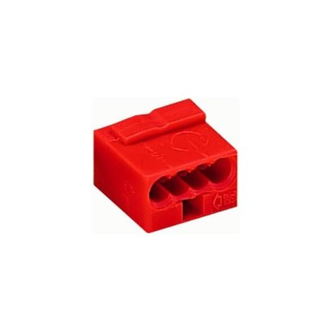 Wago Micro Steckklemme Anzahl Leiter 4, 0,6 - 0,8 mm², 10 Stück Lüsterklemmen & Aderendhülsen