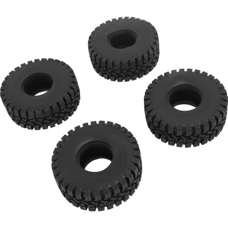 4 pneus RC Crawler pour SCX10, moyeu de roue 1,9 pouce, caoutchouc noir, diamètre 4,72 pouces, bonne adhérence sur route, pneus RC Crawler 1/10 (1/5)