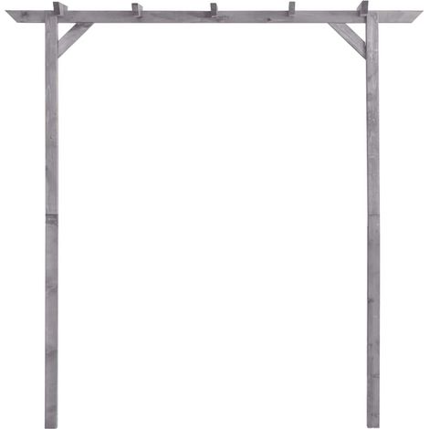Maison Exclusive - Pergolato da Giardino Grigio 200x40x205 cm in Pino Impregnato (1/5)
