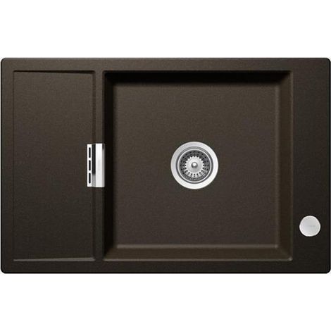 Schock Einbauspüle Cristadur Mono D-100 XS A mit Holzschneidbrett Bronze BRO Exzenterbedienung (1/3)