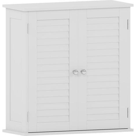 Liano 2 Door Bathroom Cabinet Wall Mounted Cupboard, White