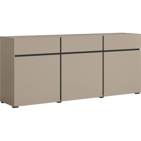 Cómoda Alfere 103, Congo, Con cajones y puertas, Número de cajones: 3, 78x180x40cm (1/5)