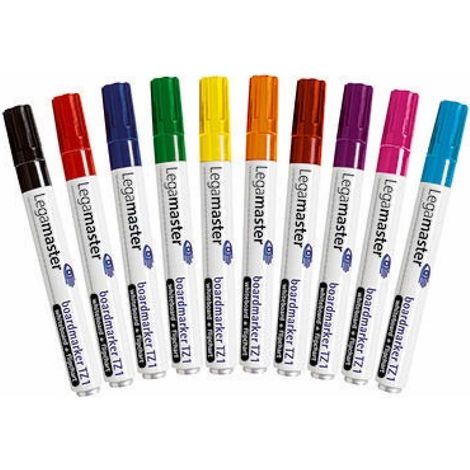 LEGAMASTER Whiteboard-/Flipchartmarker Legamaster TZ 1 1,5-3mm farbig sortiert Rundspitze 10 St./Pack. (1/5)