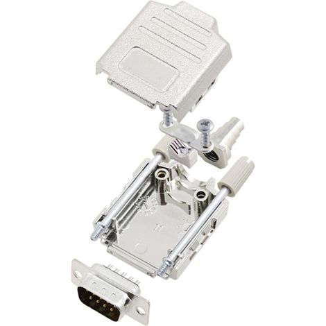 TRU COMPONENTS TCDPPK09MDMPK 7708888 D-SUB Stiftleisten-Set 180 ° Polzahl: 9 Lötkelch 1 St.