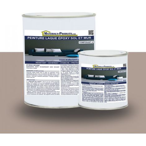 Peinture laque Epoxy Sol et Mur - 20 Kg Utilisation professionnelle Taupe - MATPRO (1/5)