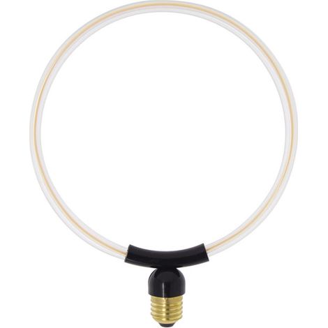 Ampoule Filament LED déco Ellipse Ronde, culot E27, conso. 8W, 800 lumens, Blanc chaud (1/5)