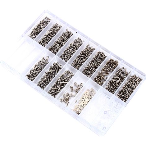 Kit de Réparation de Montures Lunettes avec Vis et Écrous en Acier Inoxydable (1/4)