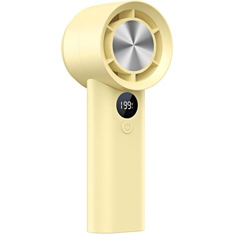 Ventilateur portable – Ventilateur portable compact rechargeable par USB Affichage numérique pour temps chaud pour jeunes, adolescents, filles, femmes, garçons