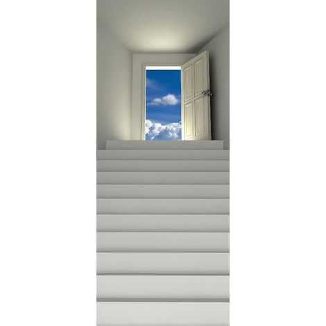 Tapete – Selbstklebende Tapete – PVC – Wiederablösbar – Klebefolie für Türen – Inneneinrichtung – Für Wohnzimmer, Schlafzimmer und Büro – Selbstklebende Tapete – 200 x 77 cm (1/5)