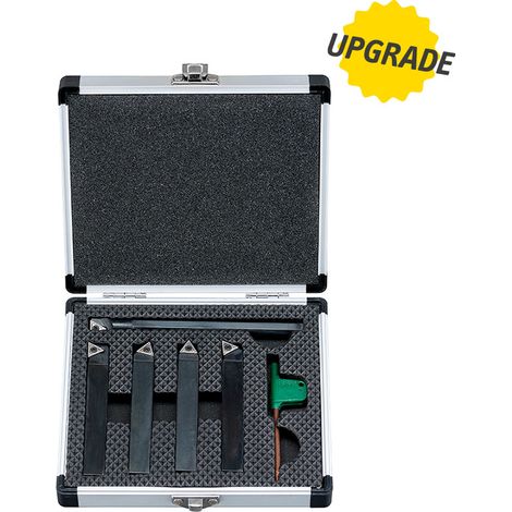 DREHSTAHL-SATZ DREHMEIŽƒEL-SET 5-TEILIG MIT WENDEPLATTEN 10x10 8x8 MM FERVI B007/10