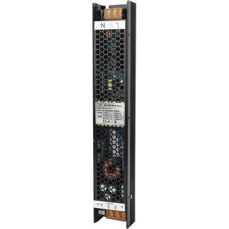 Alimentation LED 250W 12V 20.8A, boîtier aluminium, gradation SCR 0-10V PWM DALI, transformateur étanche pour bande lumineuse, contrôleur dimmable haute puissance (1/5)